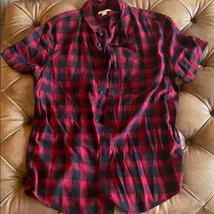 Large Rail short sleeve button down shirt